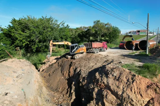 Prefeitura de São Mateus e governo do estado dá início a construção de bueiro ARMCO para prevenir alagamentos na cidade