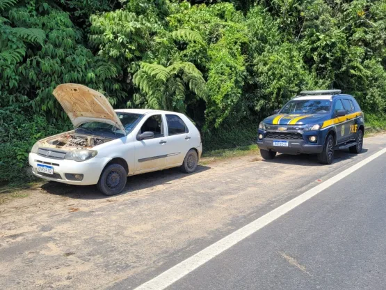 PRF apreende mais um veiculo clonado