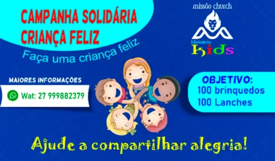 Participe da Vakinha para uma Ação Social em Pedro Canário e faça uma criança feliz