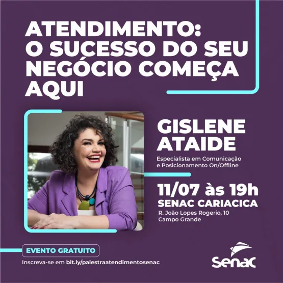 Senac-ES realiza palestra gratuita sobre atendimento ao cliente na nova Unidade de Educação Profissional de Cariacica