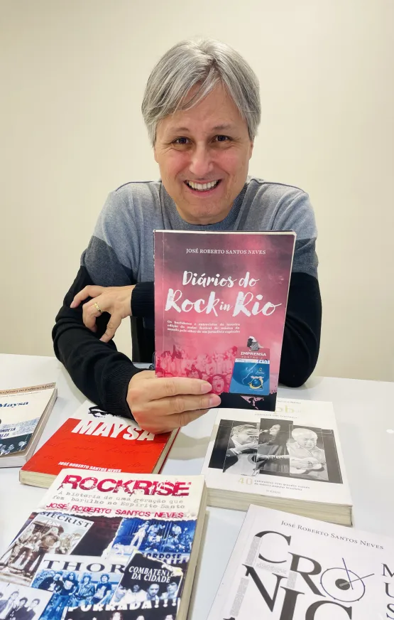 Jornalista capixaba lança livro com cobertura do Rock In Rio por um Mundo Melhor