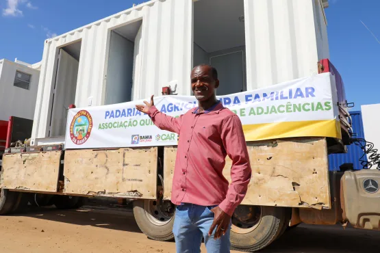 Primeira padaria da agricultura familiar em contêiner é entregue em Antônio Cardoso