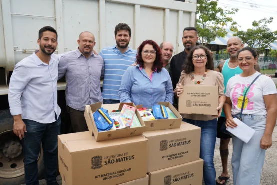 Entrega de kits e uniformes escolares gera repercussão positiva na educação de São Mateus