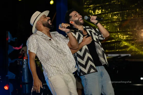 Gui de Paula brilha ao lado de artistas na gravação do álbum “Forró & Muito Mais”, no palco do Eco Bahia Hotel