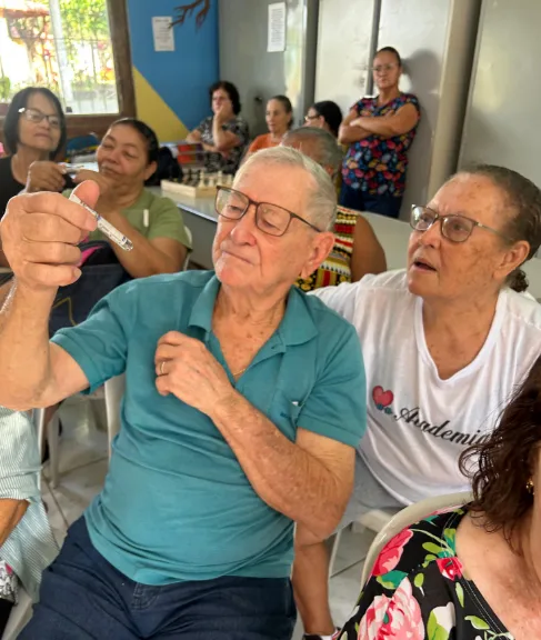 Idosos de Jaguaré recebem orientações para combater o Aedes aegypti