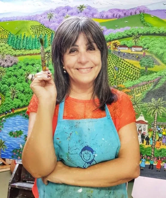 Pintora capixaba Ângela Gomes participa de mostra coletiva na Itália
