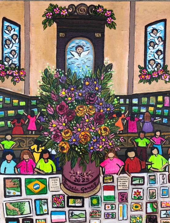 Pintora capixaba Ângela Gomes participa de mostra coletiva na Itália