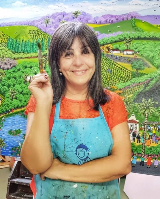 Embaixada do Brasil celebra independência com exposição da pintora capixaba Angela Gomes, no Equador