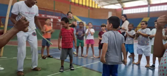 Cultura africana é apresentada a crianças em evento pedagógico em Nova Venécia