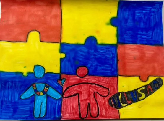 Alunos de escola pública de Vitória abrem mostra com desenhos inspirados nos direitos da criança