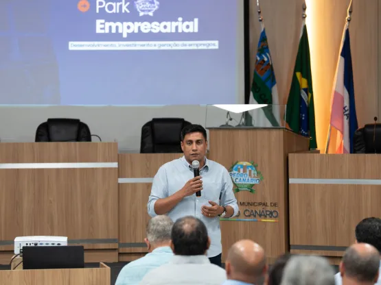 Prefeitura apresenta projeto do Park Empresarial e incentivos para empresários em Pedro Canário