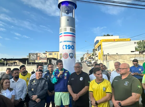 Governo do Estado inaugura totens de segurança e autoriza obra viária em Linhares