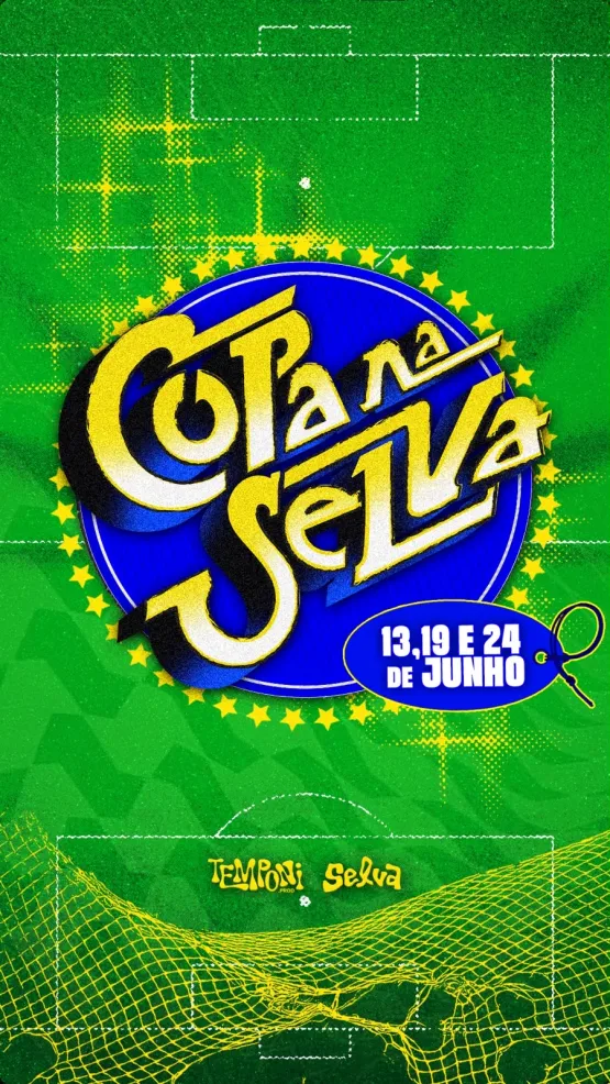 Espaço criativo A Selva entra no clima de São João para torcer pelo Brasil na Copa