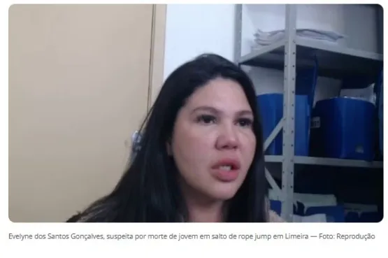 Organizadora de evento é indiciada por homicídio após morte de jovem em rope jump