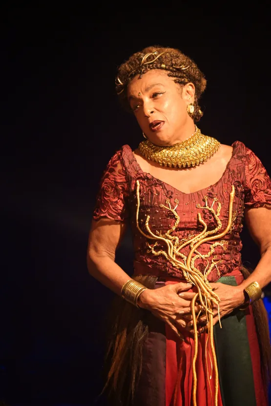 Elisa Lucinda apresenta o espetáculo “O Princípio do Mundo” no Teatro da Ufes