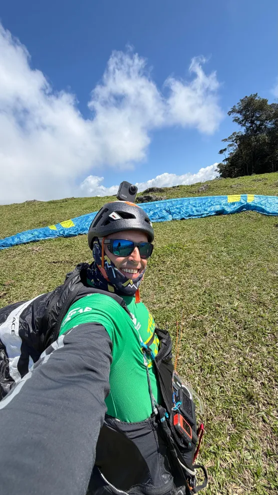 Atleta representa o ES na primeira edição do Campeonato Brasileiro de Hike and Fly