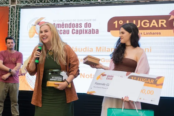 Produtores são premiados no 10° Concurso de Qualidade de Amêndoas de Cacau Capixaba