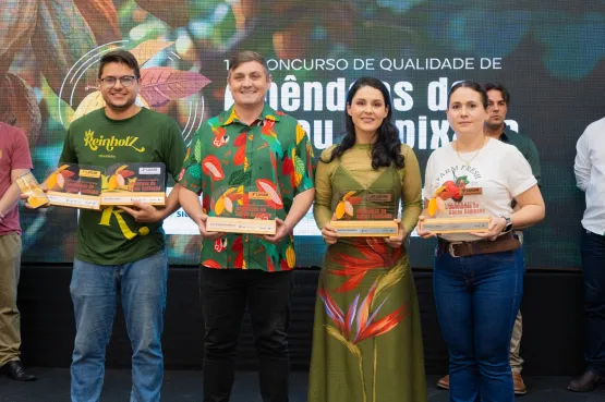 Produtores são premiados no 10° Concurso de Qualidade de Amêndoas de Cacau Capixaba