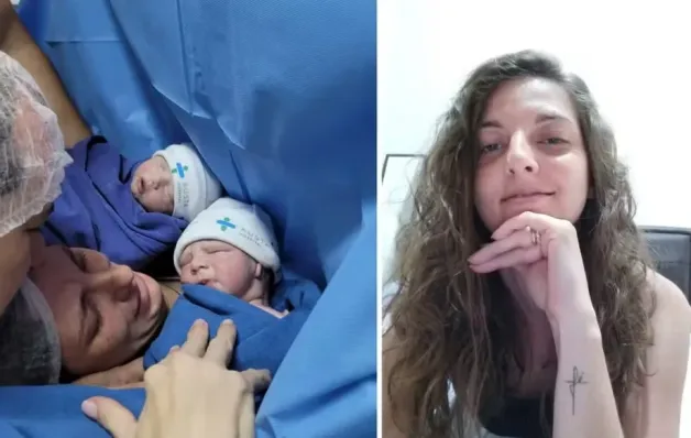 'Tive família completa só por 2 minutos', lamenta pai de gêmeos que perdeu esposa