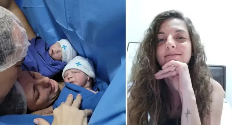 'Tive família completa só por 2 minutos', lamenta pai de gêmeos que perdeu esposa