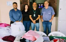 Abrigo recebe arrecadações da Campanha do Agasalho da Simec Cariacica