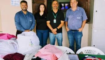 Abrigo recebe arrecadações da Campanha do Agasalho da Simec Cariacica