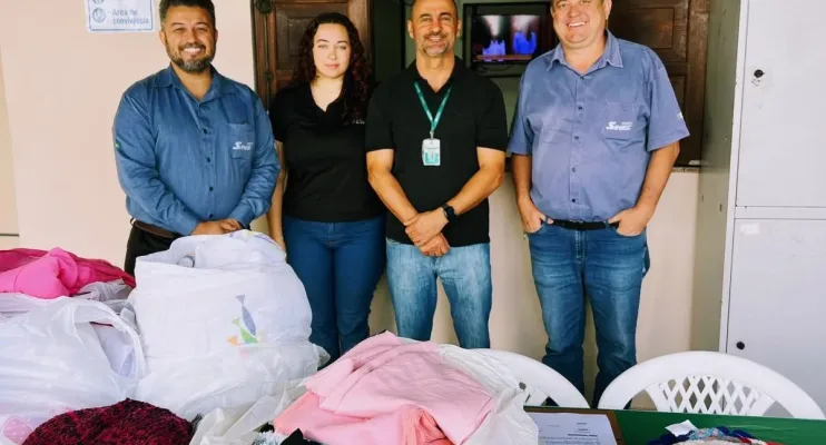 Abrigo recebe arrecadações da Campanha do Agasalho da Simec Cariacica