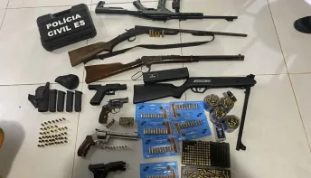 Ação policial em São Mateus localiza arsenal relacionado a tentativa de homicídio