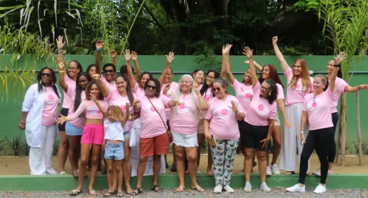 Ação reúne mulheres da Ilha de Itaparica em cuidados com saúde e natureza