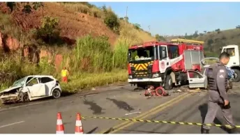 Acidente deixa 3 mortos e 3 feridos na BR-259, no ES
