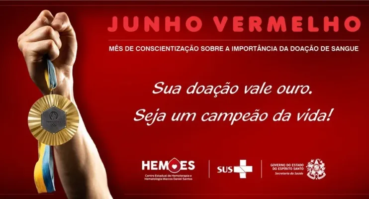 Ações de mobilização pelo Dia Mundial do Doador de Sangue trazem o tema ‘Sua doação vale ouro’