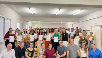 Aconteceu hoje a posse dos novos 50 professores efetivos de São Gabriel da Palha