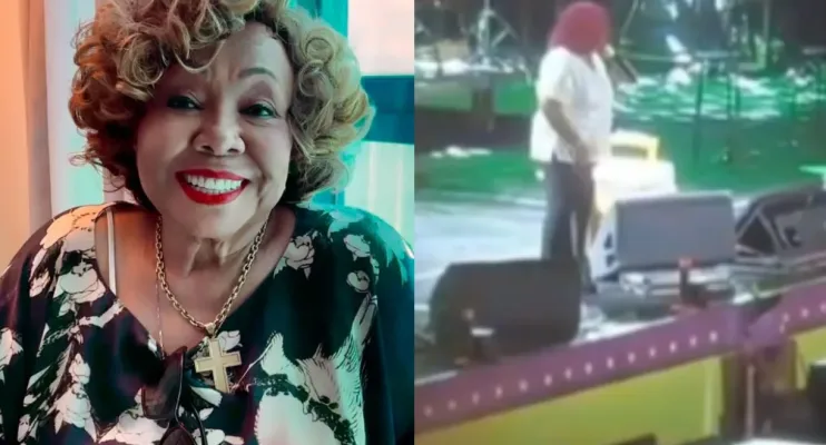 Alcione passa mal durante show no Recife mas tranquiliza fãs com vídeo nas redes sociais