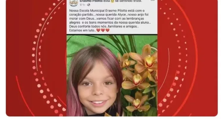 Aluna de 10 anos morre após sentir dor de cabeça, dor abdominal e vomitar em escola