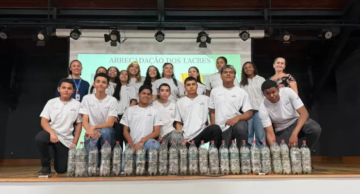 Alunos do curso de aprendizagem do Senac de Aracruz mobilizam comunidade e transformam lacres de alumínio em solidariedade