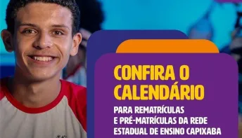 Alunos já matriculados já podem fazer sua Rematrícula na Rede Estadual de ensino no ES