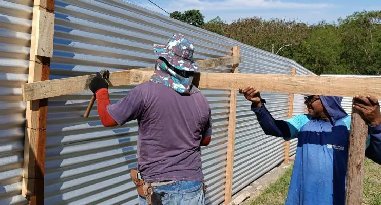 É obra pra todo lado: Obra da nova CEIM Amélia Lucas Farias inicia no distrito de Cristal do Norte em Pedro Canário