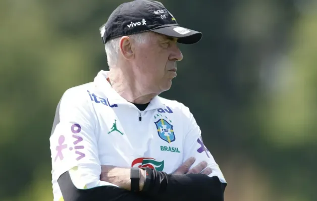 Ancelotti inicia semana com dúvidas na escalação da Seleção Brasileira