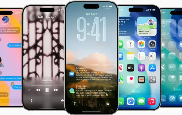 Apple revive os anos 2000 com o visual translúcido do iOS 26