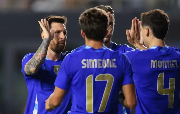 Argentina goleia Porto Rico por 6 a 0 em amistoso nos EUA