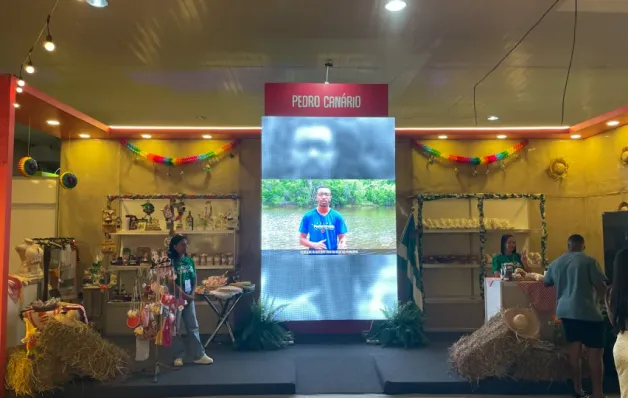 Artesanato e sabores regionais ganharam espaço no estande de Pedro Canário na Feira dos Municípios
