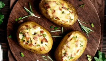 Batata recheada com bacon e carne moída: simples, suculenta e irresistível