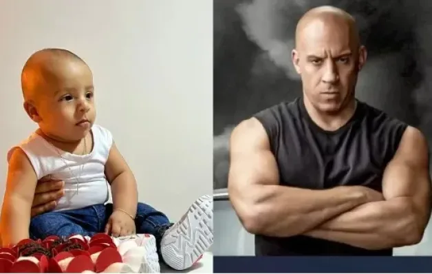 Bebê do ES viraliza por semelhança com Vin Diesel