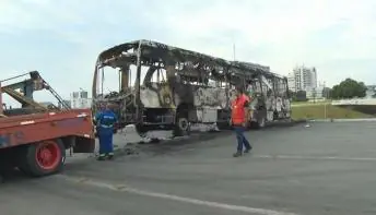 Bolsonaristas radicais queimaram 3 carros e 5 ônibus e depredaram delegacia em ato em Brasília