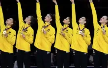 Brasil conquista ouro inédito no Mundial de ginástica rítmica