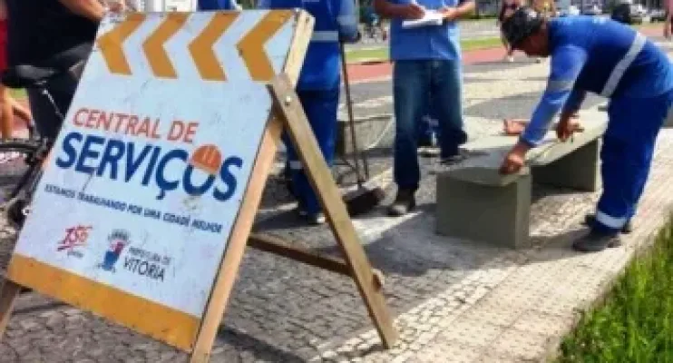 Calçadão de Camburi e bairros de Vitória recebem melhorias