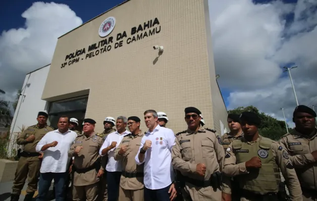 Camamu, cidade número 300 visitada pelo governador, ganha novo Pelotão da PM