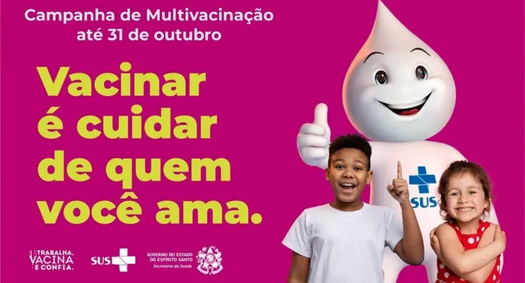 Campanha de Multivacinação para crianças e adolescentes tem início nesta segunda-feira (06)