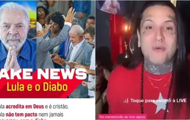 Campanha do PT reage a fake news que incendiou redes bolsonaristas ligando Lula ao satanismo