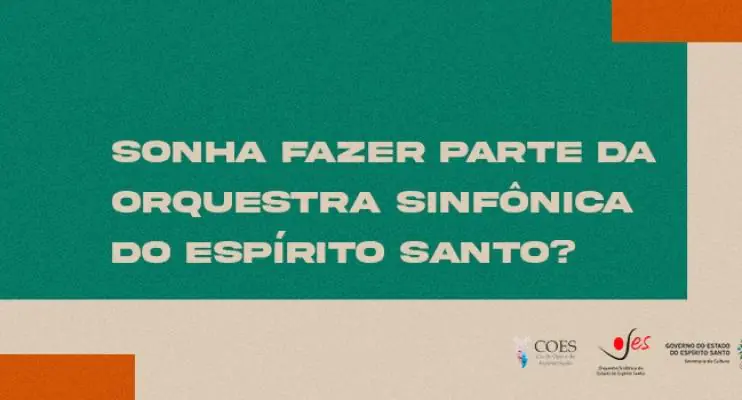 Sinfônica do ES abre seleção para contratação de músicos e equipe administrativa